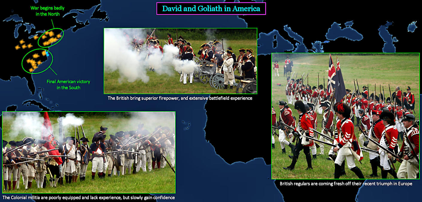 American Revolutionary War, 1775-1781 map 